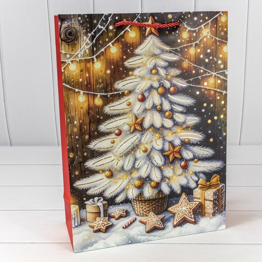 Пакет подарочный "Новый год" (микс 418) 30*41,5*12 210г 1/20 1/120 Арт: 300418A
