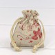Мешочки из искусственного льна 9*12 с рисунком
